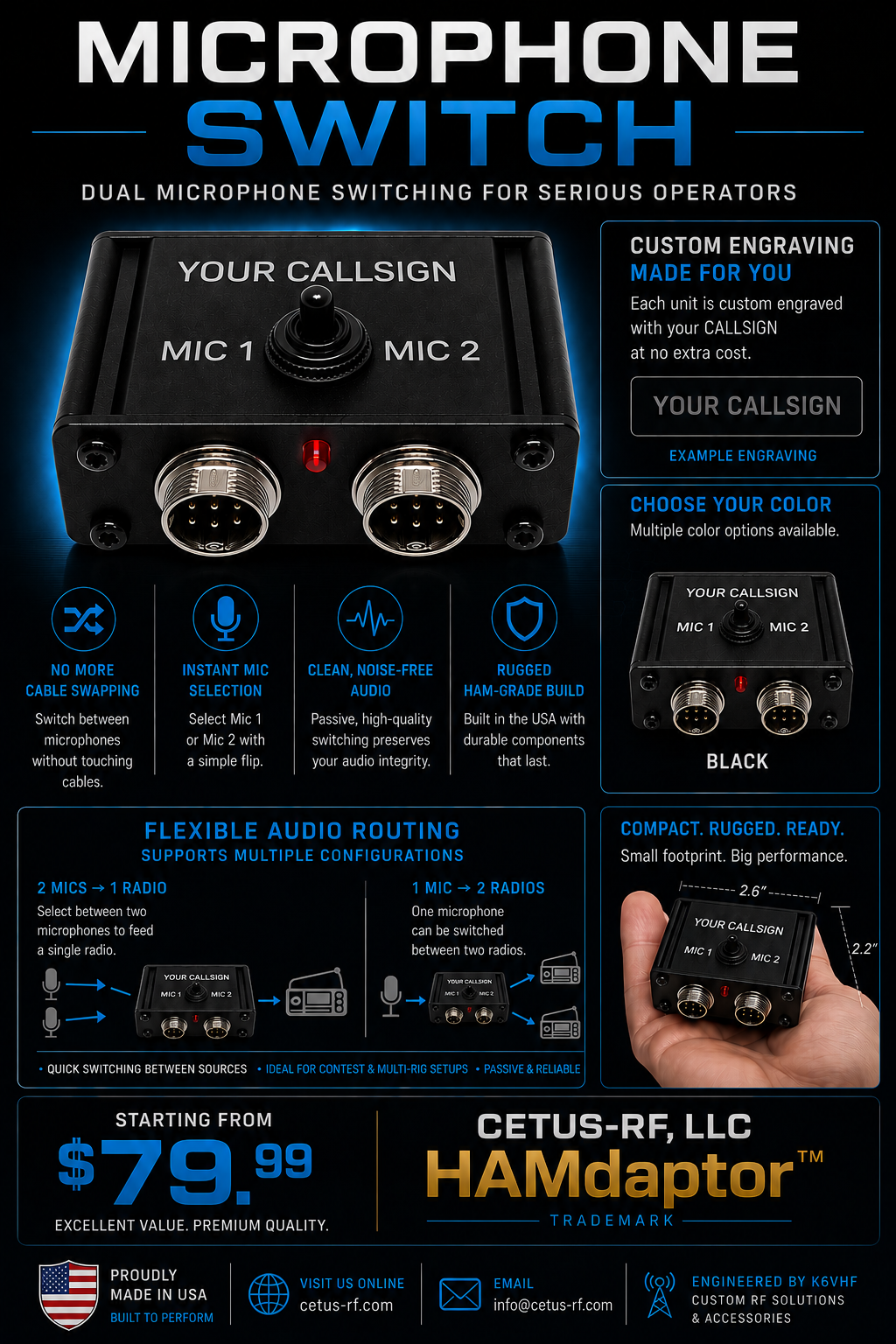 HAMdaptor Mic Switch
